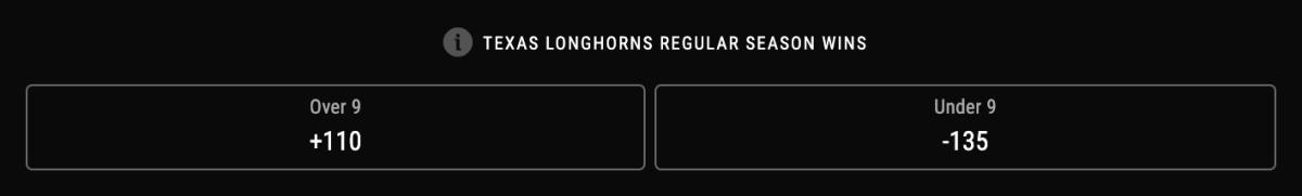 Odds courtesy of PointsBet